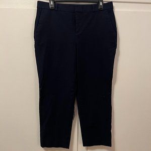 Banana Republic Navy Avery Cropped Pant